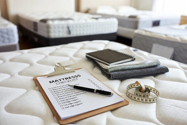 Mattress shopping checklist for comparing Baton Rouge mattress stores