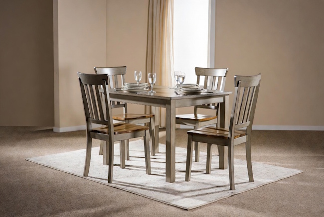 Budget-friendly dining room table and chairs for a Baton Rouge home