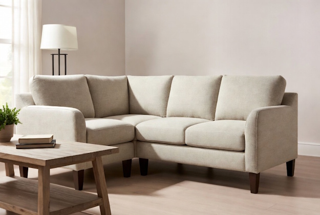 Affordable modern sectional sofa typical of Furniture Liquidators in Baton Rouge