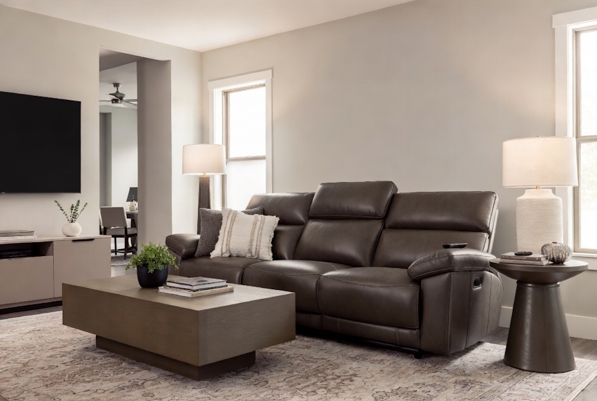 power reclining sofa modern living room baton rouge