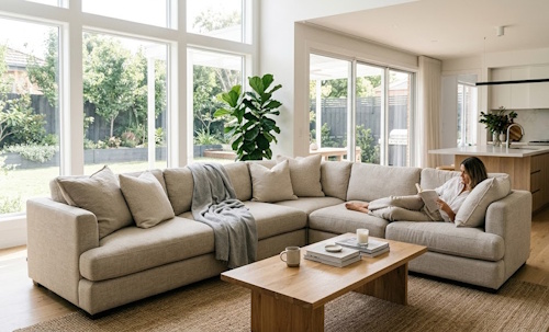 Modern sectional sofas for Baton Rouge homes